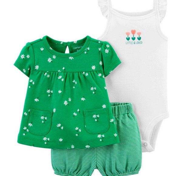 NWT 3m 12m 6m Little & LOVED Easter outfit carters - Picture 1 of 8